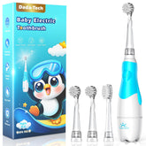 DADA-TECH toddler electric toothbrush blue with penguin handle