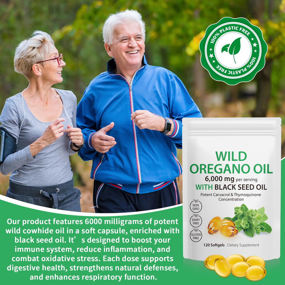 Immune support graphic for oregano oil capsules