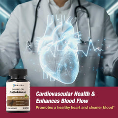 Side view of DAIKEN Nattokinase 5000 FU capsules