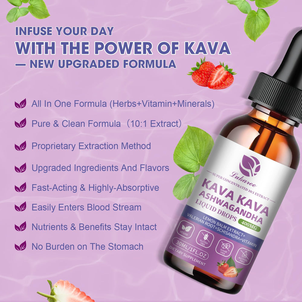 Easy 1 ml daily serving of vegan kava drops