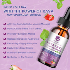 Easy 1 ml daily serving of vegan kava drops
