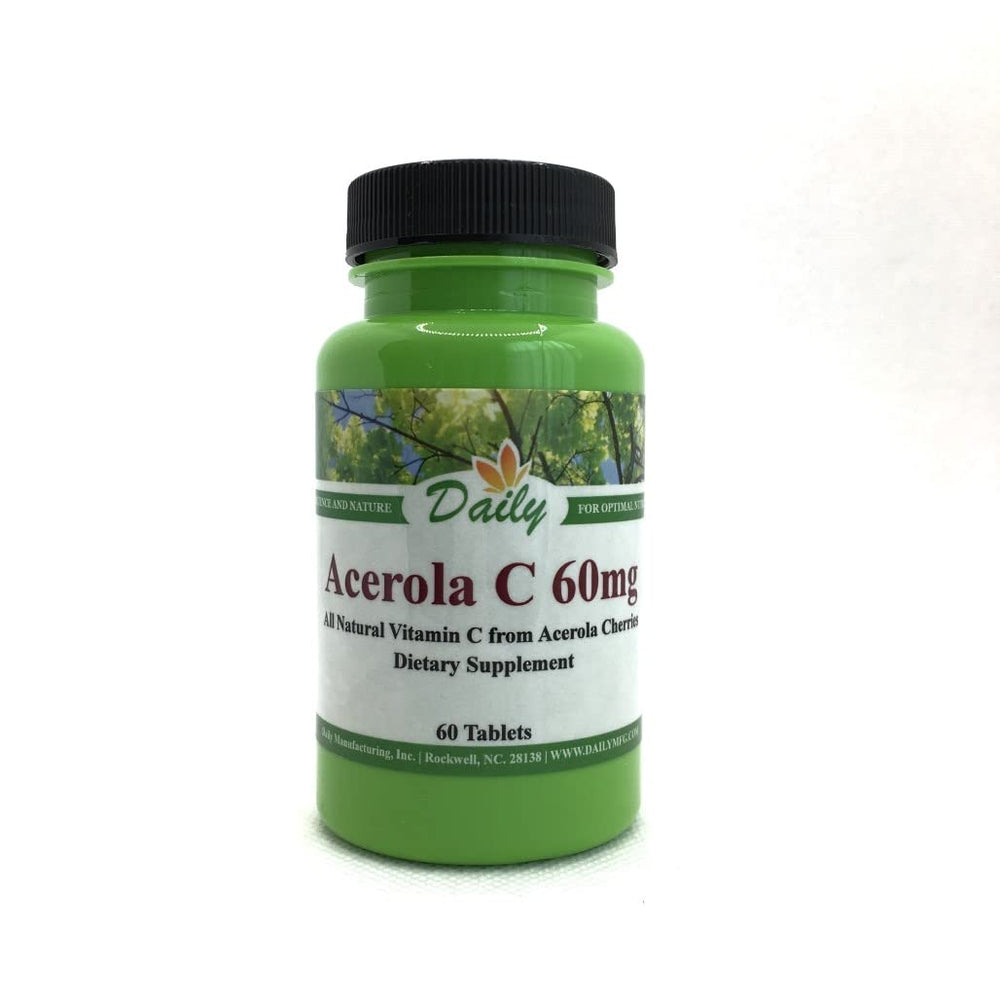 Bottle of Daily Acerola C containing 60 tablets
