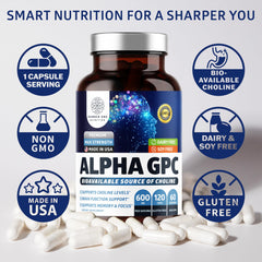 Daily brain support with Number One Nutrition Alpha GPC