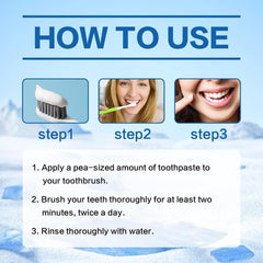 Person brushing teeth with hydroxyapatite toothpaste