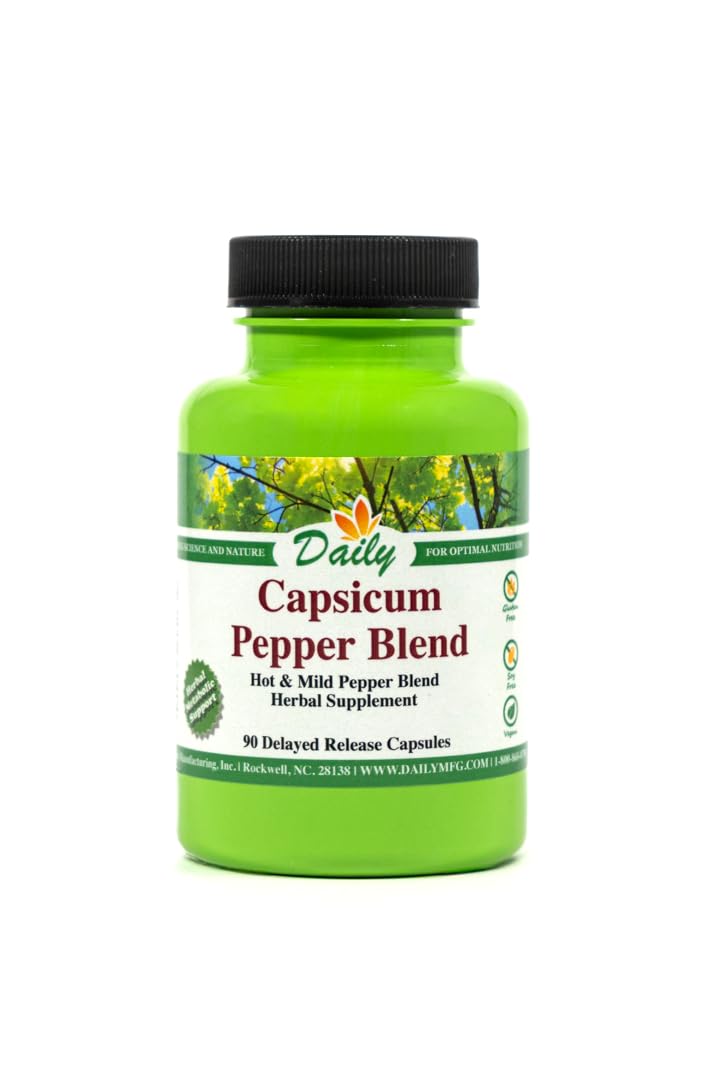 Daily Capsicum Pepper Blend bottle – front label