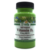 Bottle of Daily Vitamin D3-800 800 IU (20 mcg) capsules