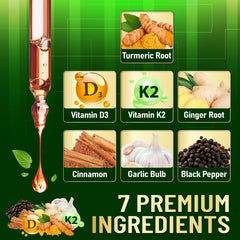 Illustration of 1ml daily dose with bottle and glass