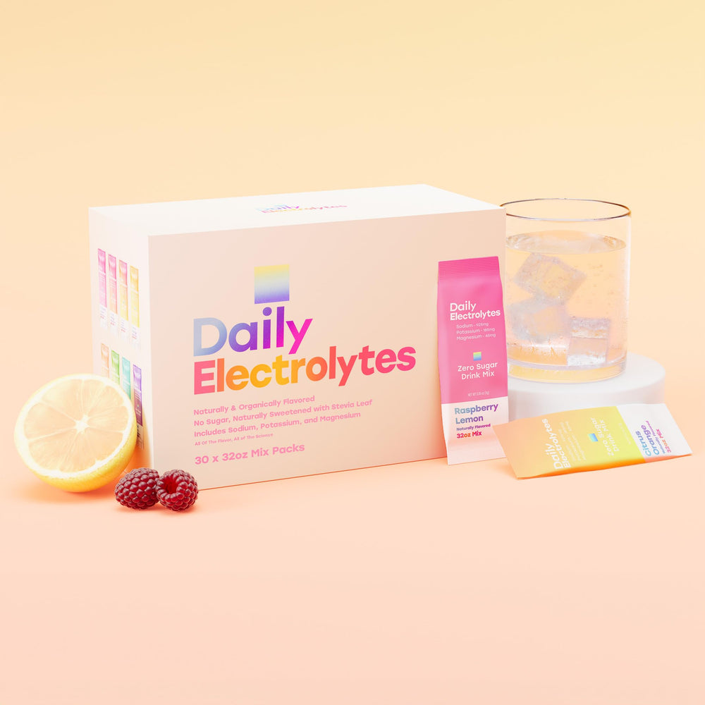 Daily Electrolytes citrus orange flavor provides low-sugar hydration for low-carb lifestyles.