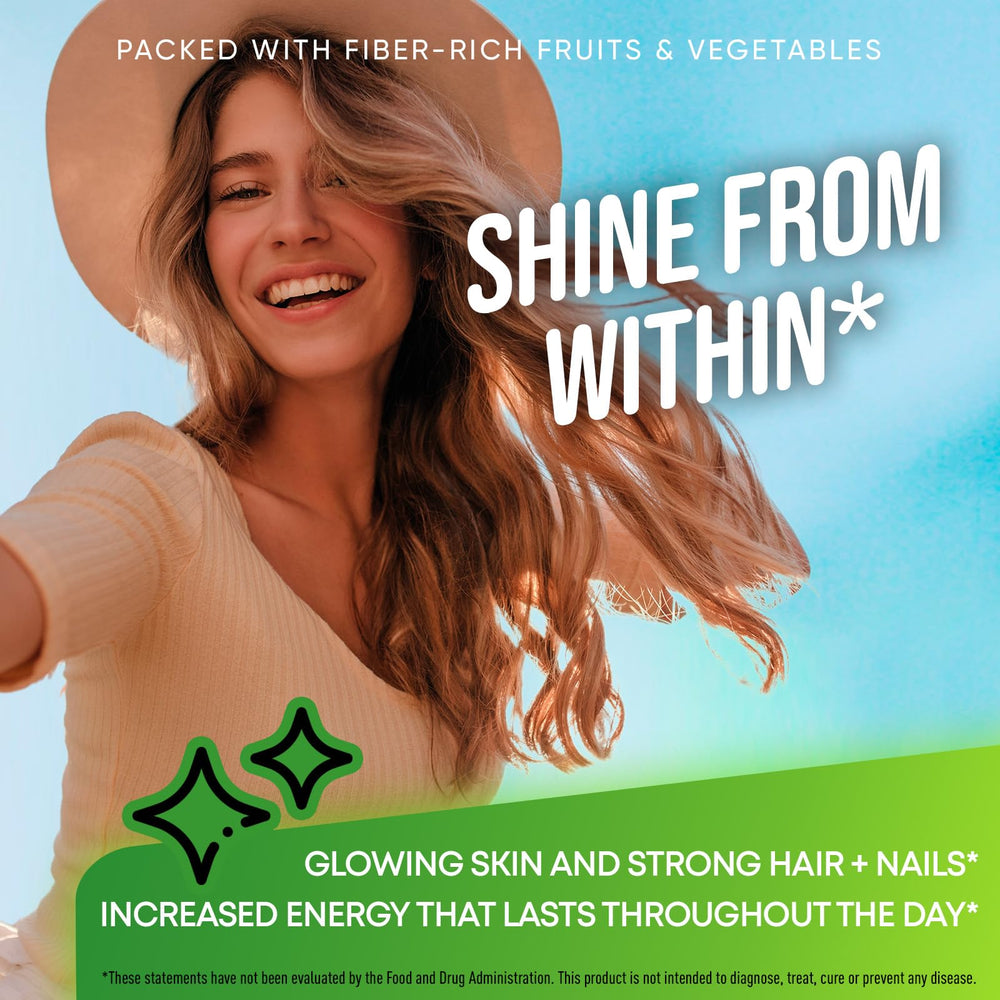 Daily energy and immunity support from fruit and veggie supplement