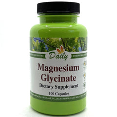 Daily Manufacturing Magnesium Glycinate bottle label