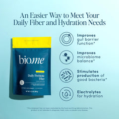 Lemonade-flavored prebiotic fiber powder being mixed in water