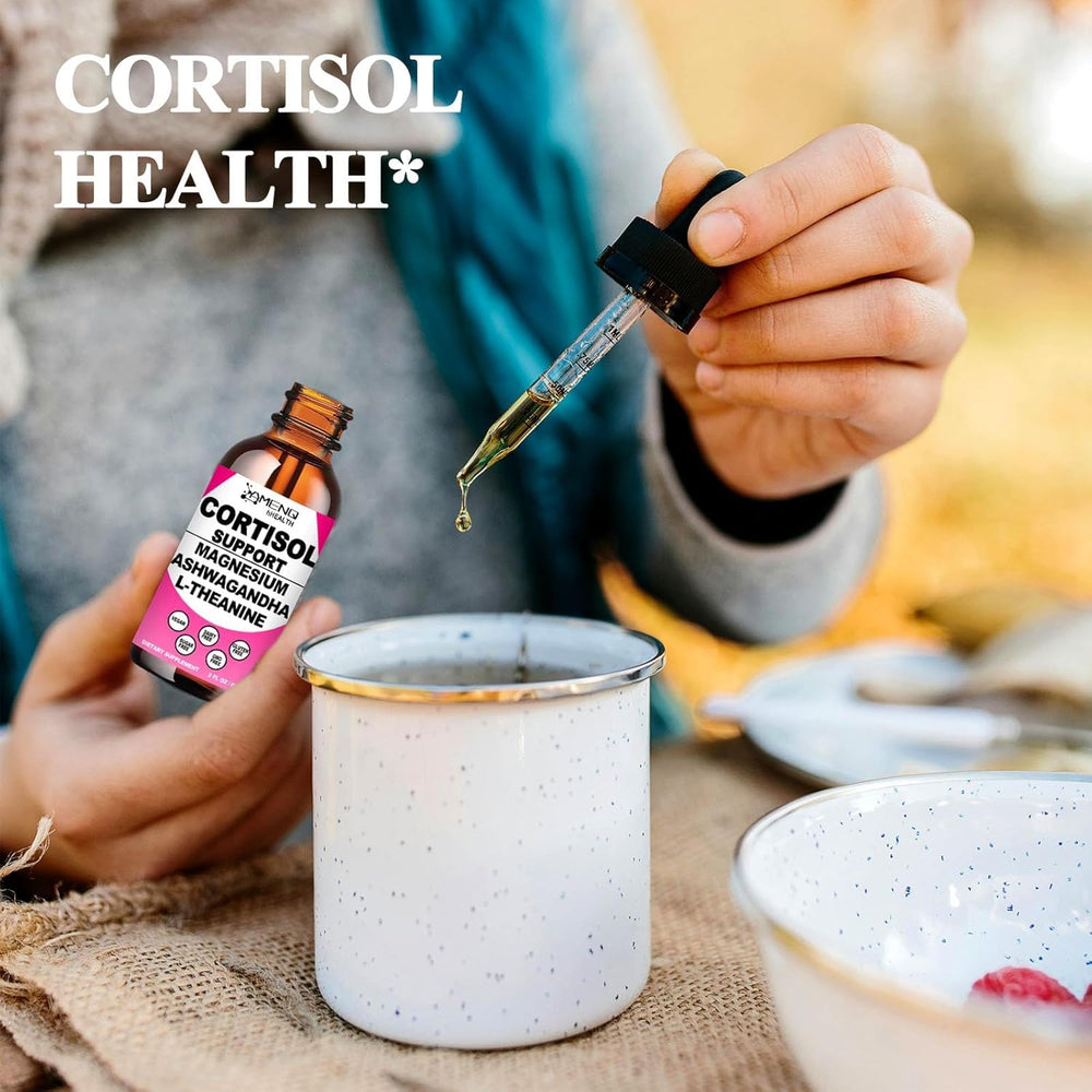 2 ml daily serving of cortisol liquid drops under the tongue