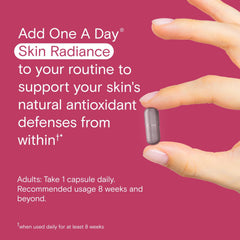 Daily capsule representing the skin supplement