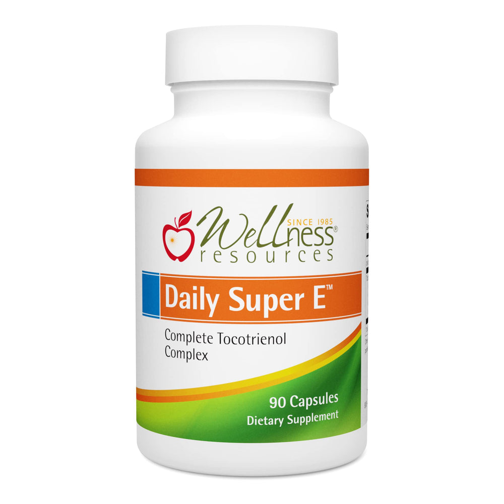 Wellness Resources Daily Super E Tocotrienol Complex bottle and label