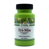 Front view of Daily Tri-Min bottle with Daily Manufacturing branding