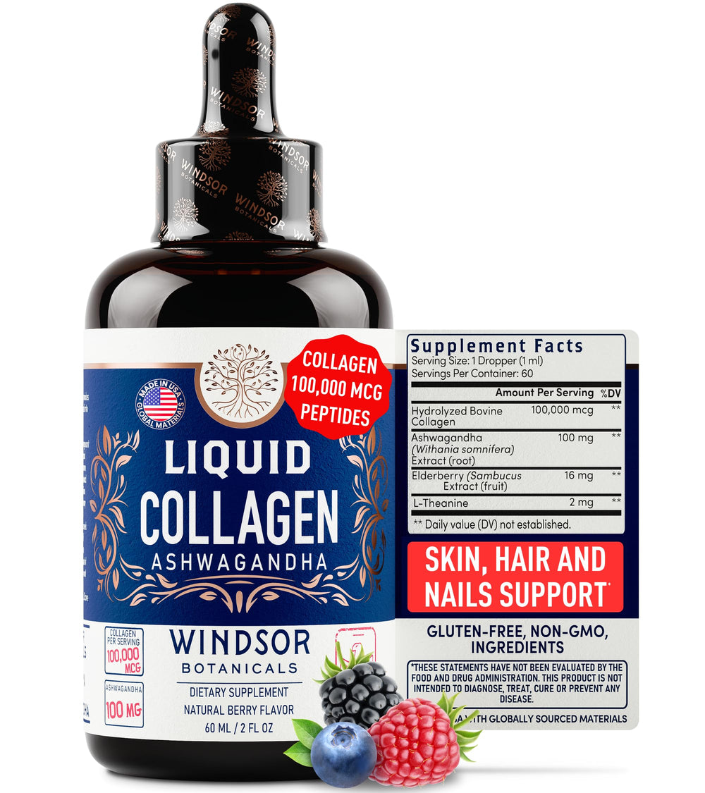 Person adding liquid collagen drops to beverage for daily use