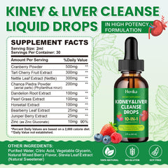 Usage under tongue or in drink for kidney cleanse drops