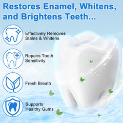 Daily-use hydroxyapatite toothpaste for overall oral health