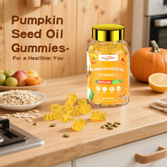 Daily wellness serving of pumpkin seed oil gummies