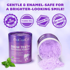 Daily use guidance for whitening powder brushing