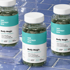 Daily vegan supplement bottle for energy and gut health