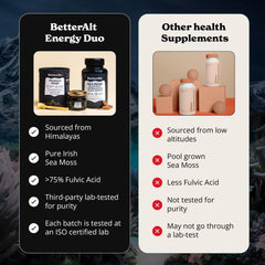 Daily wellness routine with Shilajit and sea moss