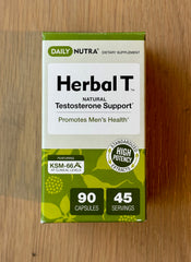 DailyNutra Herbal T lifestyle shot reinforces natural, gluten-free, vegetarian formula.