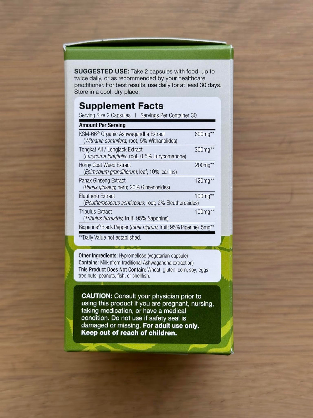 Tongkat Ali and Tribulus for male vitality in Herbal T