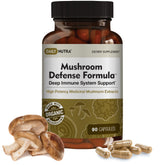 DailyNutra Mushroom Defense Formula bottle on white background