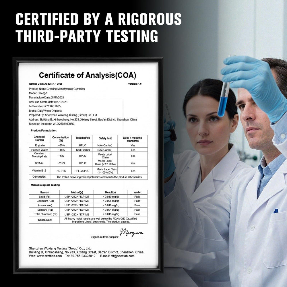 Close-up of mixed berry flavored creatine gummies