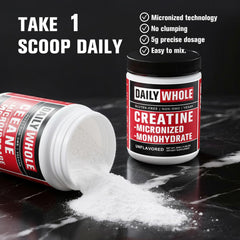 DailyWhole Organics Creatine label and branding