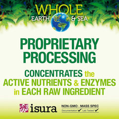 Dairy-free allergen-free claim on the protein powder packaging