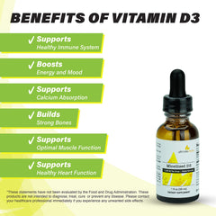 Allergen-free Vitamin D3 liquid: dairy-free and soy-free