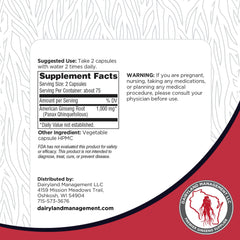 Energy and stamina support from ginseng capsules