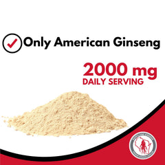 Back label of Dairyland American Ginseng Powder showing nutrition facts