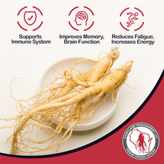 Whole Wisconsin-grown American ginseng roots, non-GMO and gluten-free
