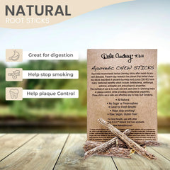Close-up of natural ingredients: licorice root and neem