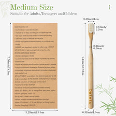 Natural wooden handle design of Daletu toothbrush