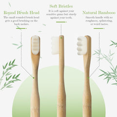 High-density bristles on a Daletu toothbrush