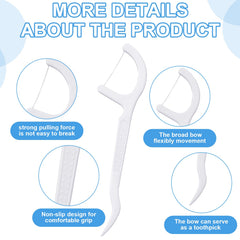 Portable 2.9-inch floss picks designed for travel