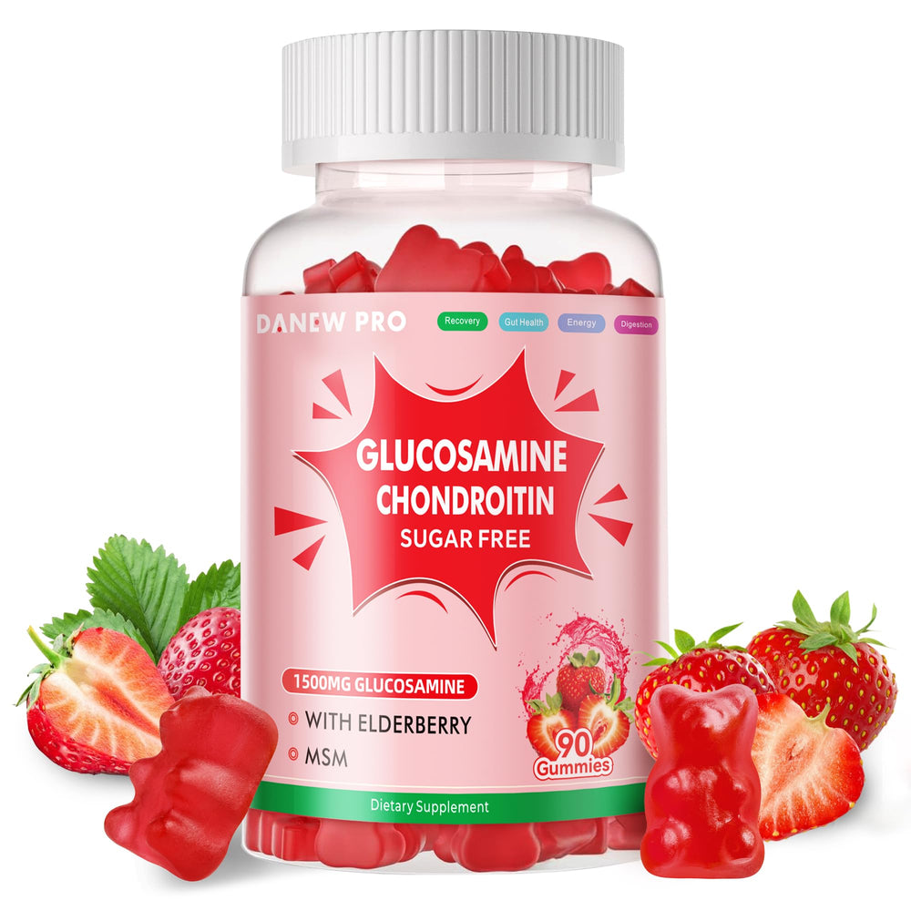DANEW Pro Glucosamine Chondroitin Gummies bottle on white background