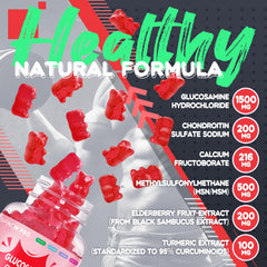 Strawberry elderberry flavored gummies close-up