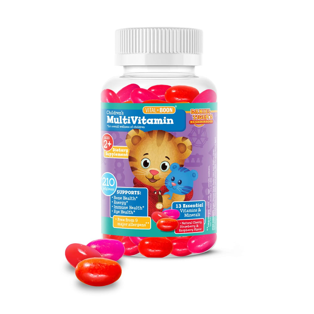 Daniel Tiger multivitamin jellybeans bottle with 210 count for kids 2+