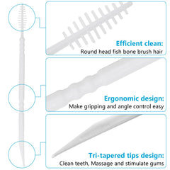 Close-up of durable polystyrene interdental picks