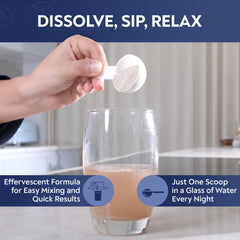 Glass of prepared Cool Slumber drink