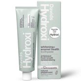 Davids Hydroxi toothpaste hero image with mint and tube