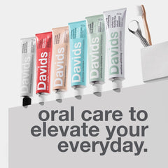 Recyclable metal tube packaging of Davids toothpaste made in USA