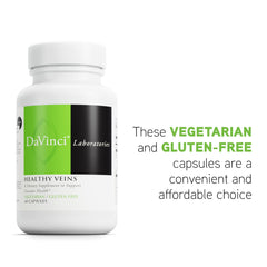 Packaging box for DAVINCI Labs Healthy Veins dietary supplement