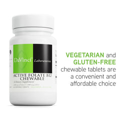 Supplement facts panel for folate and vitamin B12