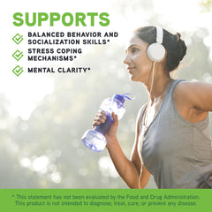 Black cherry flavored Behavior Balance DMG Liquid bottle